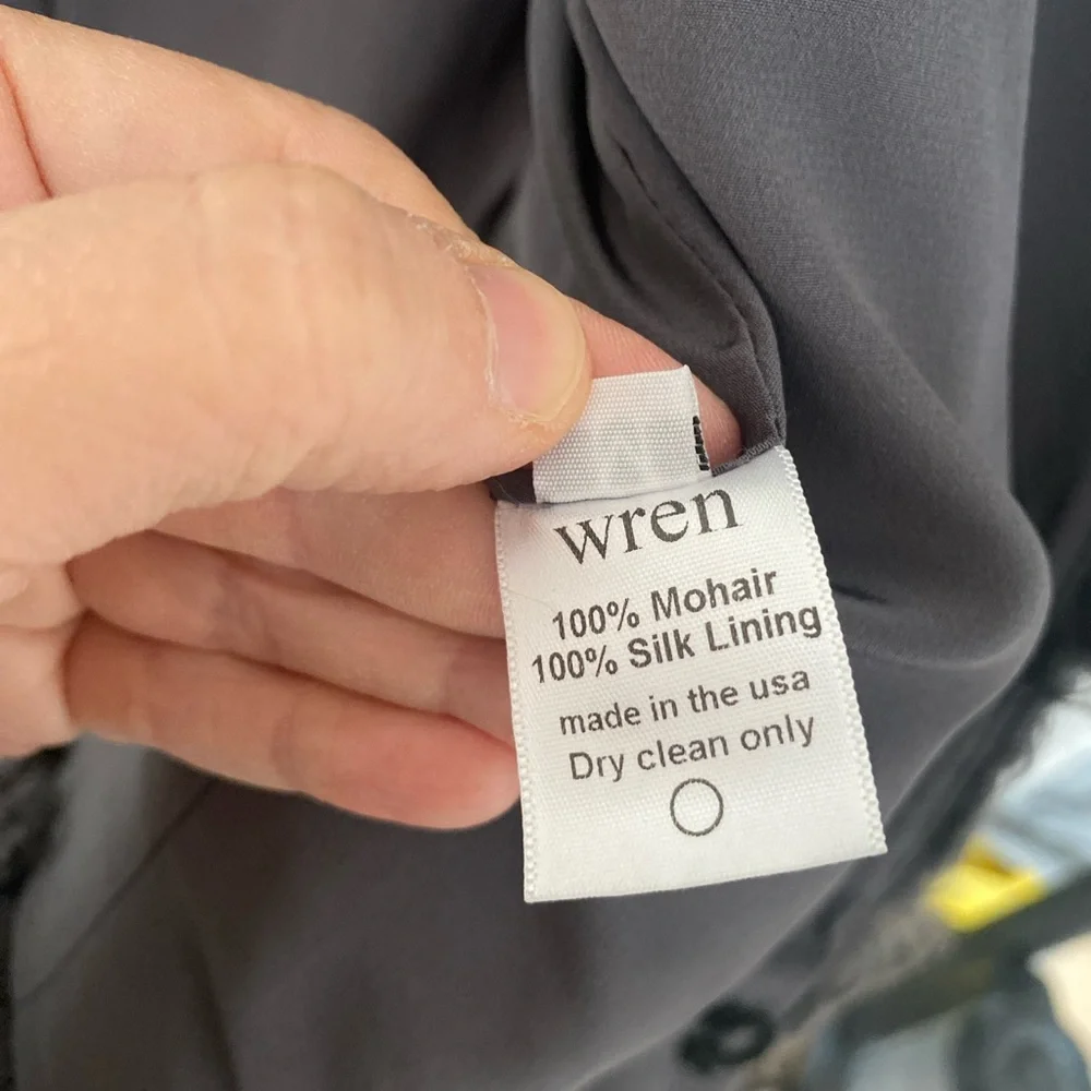 Wren 100% Mohair Wool Shaggy Cropped Jacket - Picture 8 of 11